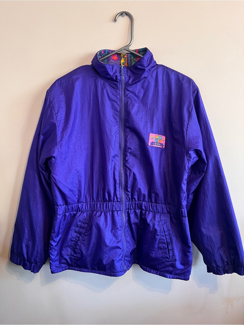 90s reversible windbreaker jacket